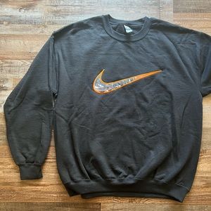 Nike Sweatshirt - Ninja Design - Black/Orange